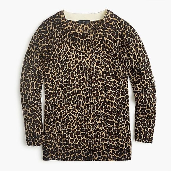 J Crew Tippi Sweater in leopard. Size S - Picture 3 of 9